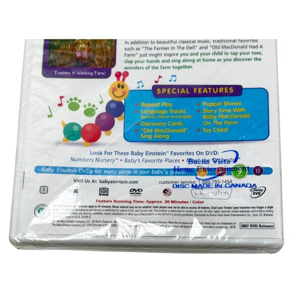 Baby Einstein NEW Old MacDonald DVD English Spanish French New Sealed - Picture 2 of 7